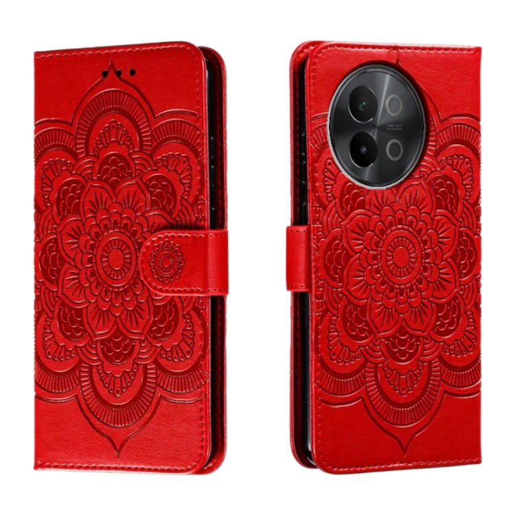 Sun Mandala Embossing Pattern Phone Leather Case, For vivo iQOO 15, For vivo Y500 5G, For vivo Y38, For vivo iQOO Z9X, For vivo S18e, For vivo S18