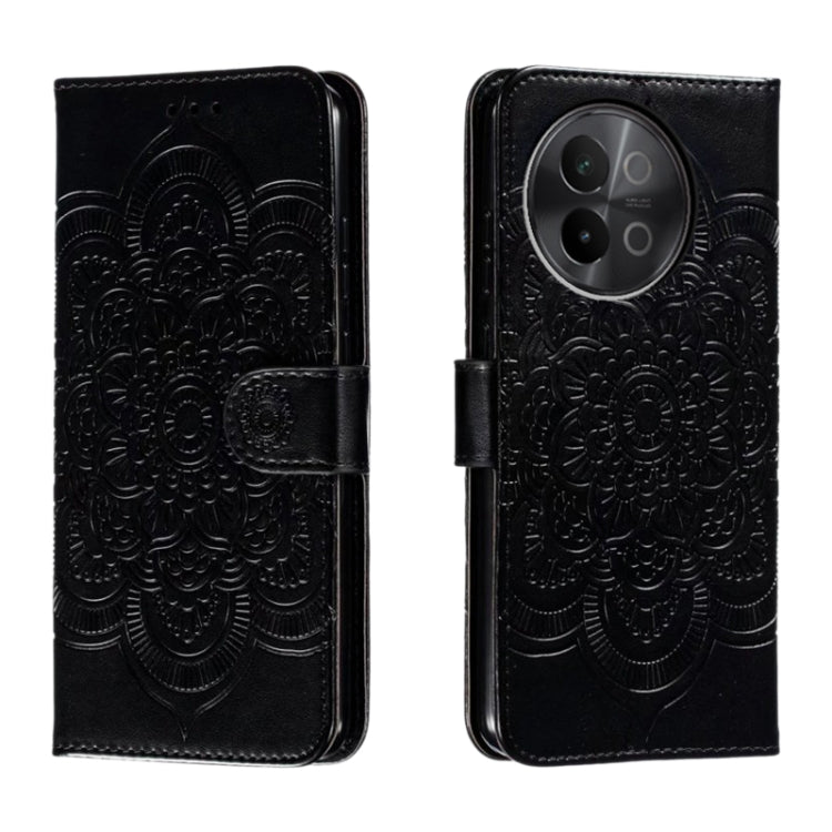 Sun Mandala Embossing Pattern Phone Leather Case, For vivo iQOO 15, For vivo Y500 5G, For vivo Y38, For vivo iQOO Z9X, For vivo S18e, For vivo S18