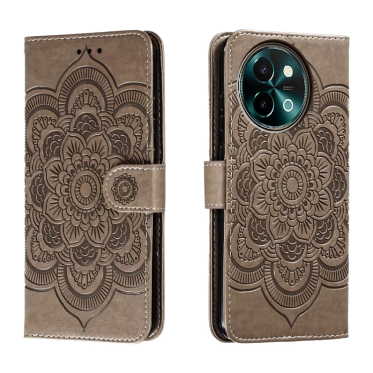 Sun Mandala Embossing Pattern Phone Leather Case, For vivo iQOO 15, For vivo Y500 5G, For vivo Y38, For vivo iQOO Z9X, For vivo S18e, For vivo S18