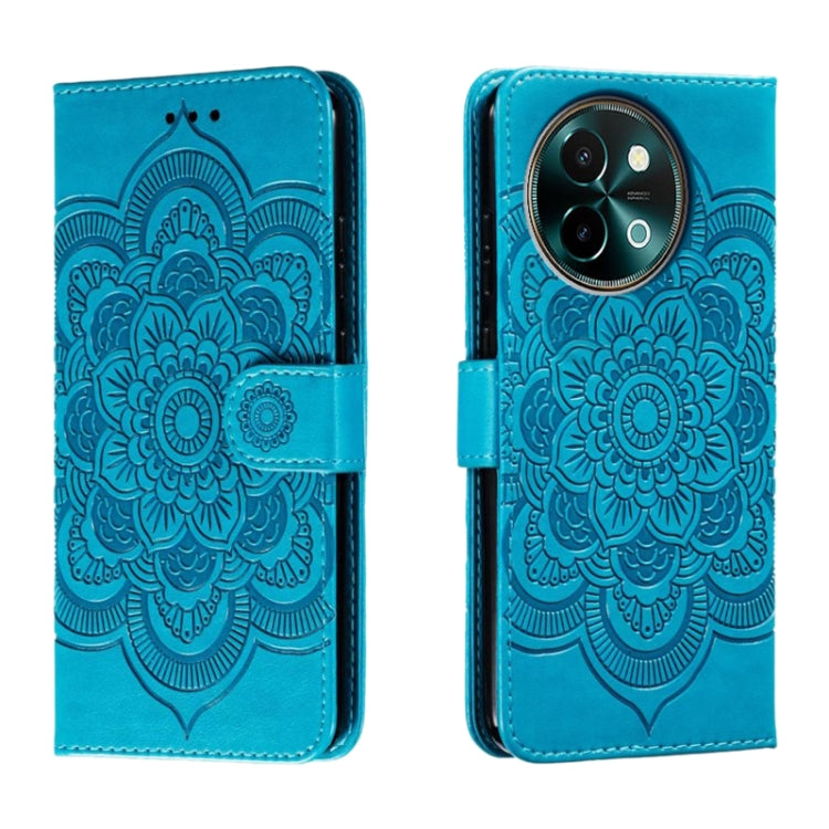 Sun Mandala Embossing Pattern Phone Leather Case, For vivo iQOO 15, For vivo Y500 5G, For vivo Y38, For vivo iQOO Z9X, For vivo S18e, For vivo S18