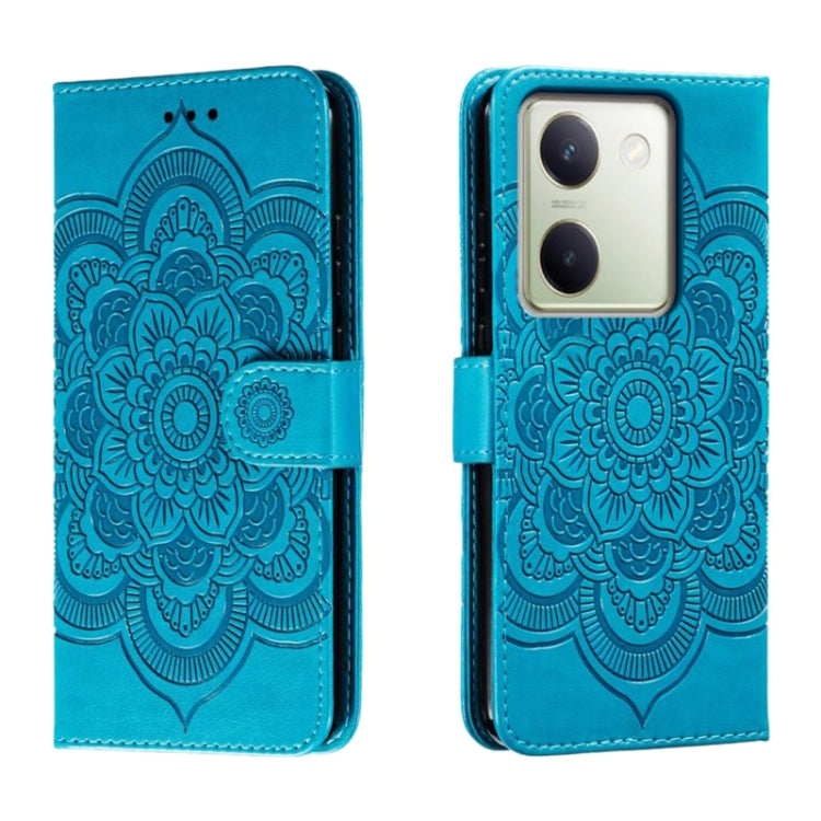 Sun Mandala Embossing Pattern Phone Leather Case, For vivo S17, For vivo S17e, For vivo iQOO Neo8, For vivo Y78, For vivo Y100 5G