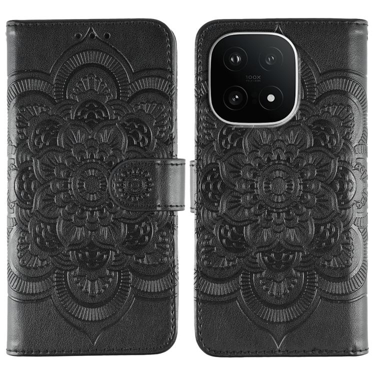 Sun Mandala Embossing Pattern Phone Leather Case, For vivo iQOO 15, For vivo Y500 5G, For vivo Y38, For vivo iQOO Z9X, For vivo S18e, For vivo S18