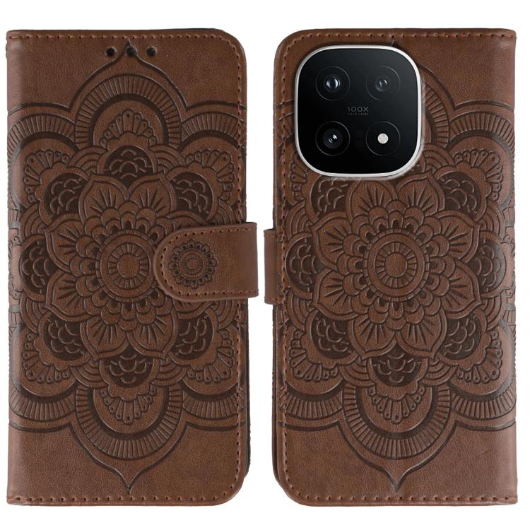Sun Mandala Embossing Pattern Phone Leather Case, For vivo iQOO 15, For vivo Y500 5G, For vivo Y38, For vivo iQOO Z9X, For vivo S18e, For vivo S18