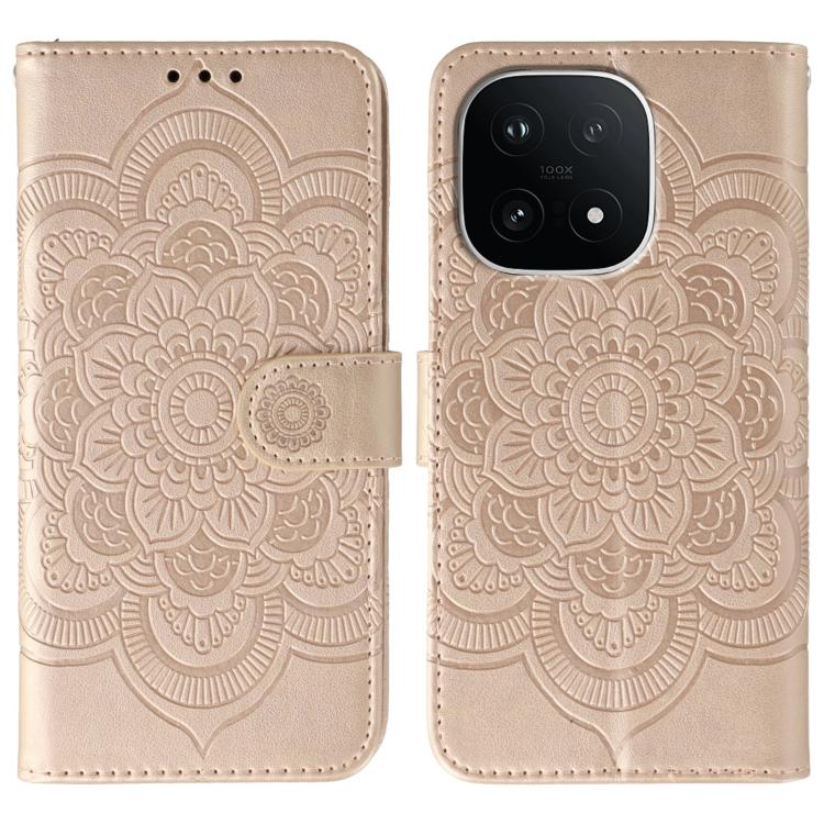 Sun Mandala Embossing Pattern Phone Leather Case, For vivo iQOO 15, For vivo Y500 5G, For vivo Y38, For vivo iQOO Z9X, For vivo S18e, For vivo S18