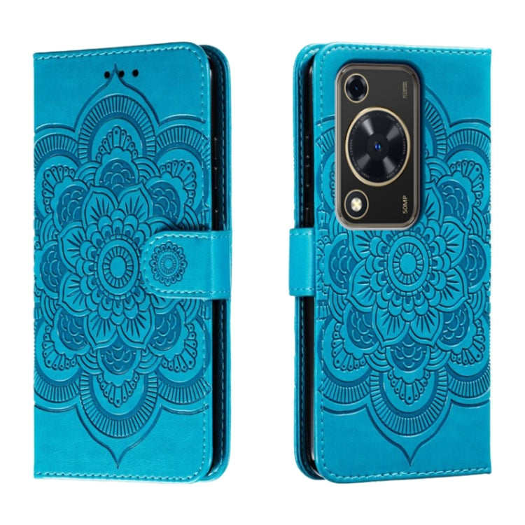 Sun Mandala Embossing Pattern Phone Leather Case, For Huawei Enjoy 70 Pro, For Huawei Enjoy 70, For Huawei Nova 12 Pro, For Huawei Nova 12