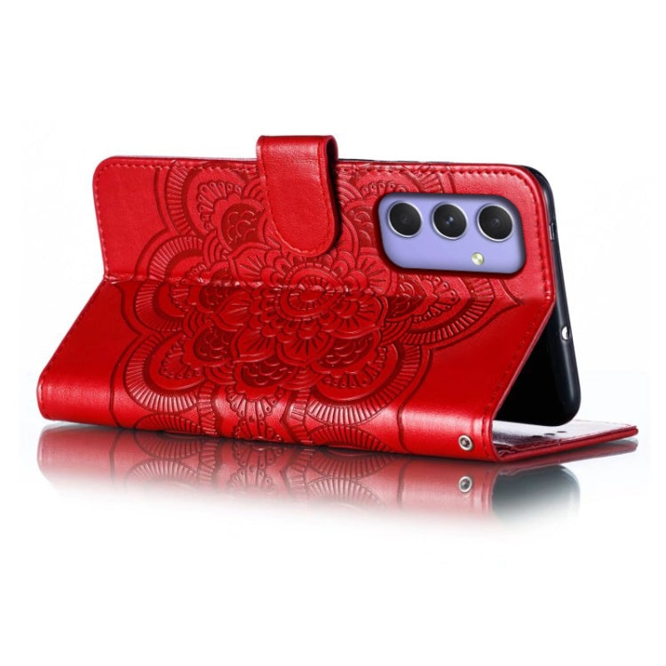 Sun Mandala Embossing Pattern Phone Leather Case, For Samsung Galaxy A55 5G, For Samsung Galaxy A35 5G, For Samsung Galaxy A05