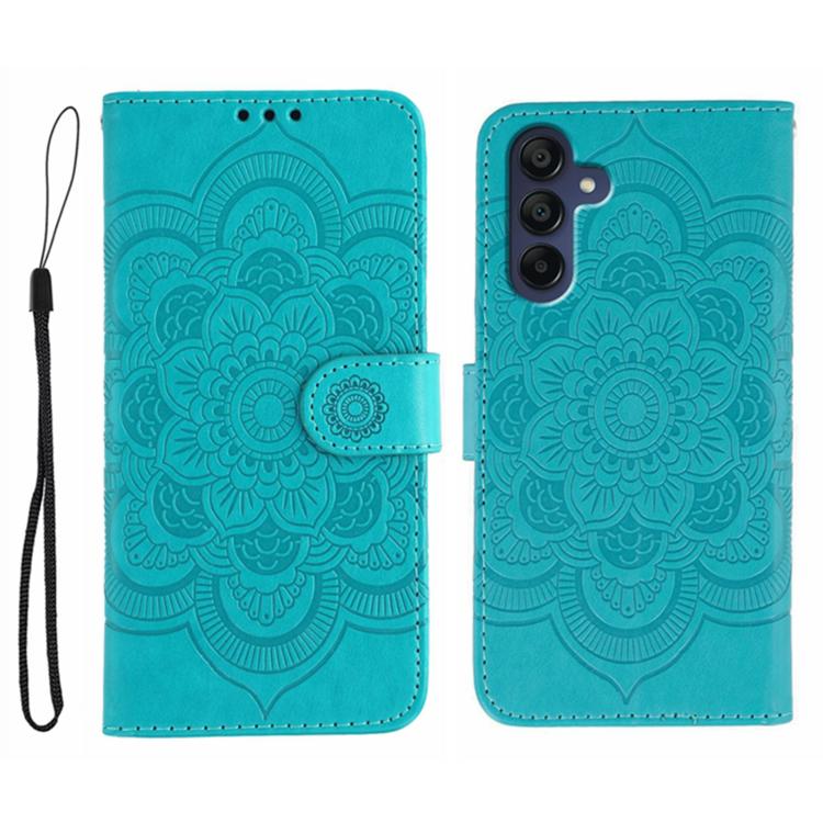 Sun Mandala Embossing Pattern Phone Leather Case, For Samsung Galaxy A06 4G / 5G / A07 5G, For Samsung Galaxy A56, For Samsung Galaxy A16 / A26, For Samsung Galaxy A36, For Samsung Galaxy A25, For Samsung Galaxy Xcover 7