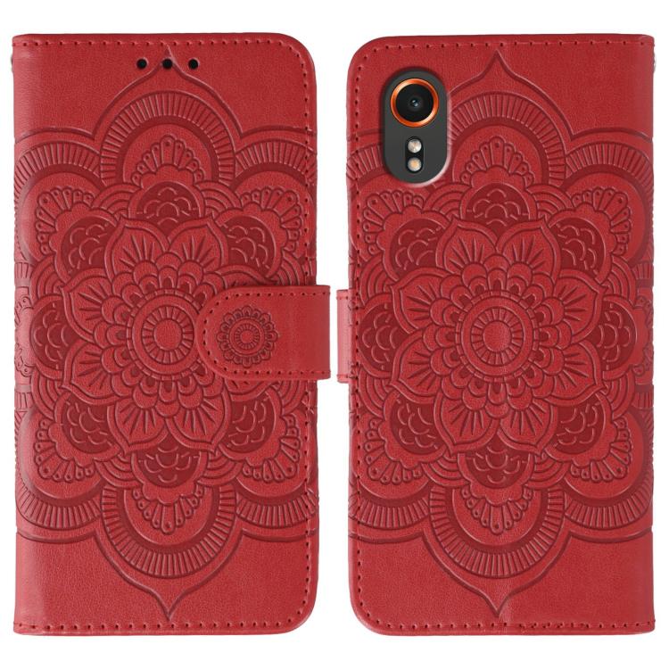 Sun Mandala Embossing Pattern Phone Leather Case, For Samsung Galaxy A06 4G / 5G / A07 5G, For Samsung Galaxy A56, For Samsung Galaxy A16 / A26, For Samsung Galaxy A36, For Samsung Galaxy A25, For Samsung Galaxy Xcover 7