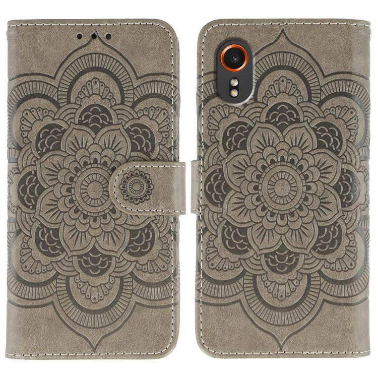 Sun Mandala Embossing Pattern Phone Leather Case, For Samsung Galaxy A06 4G / 5G / A07 5G, For Samsung Galaxy A56, For Samsung Galaxy A16 / A26, For Samsung Galaxy A36, For Samsung Galaxy A25, For Samsung Galaxy Xcover 7