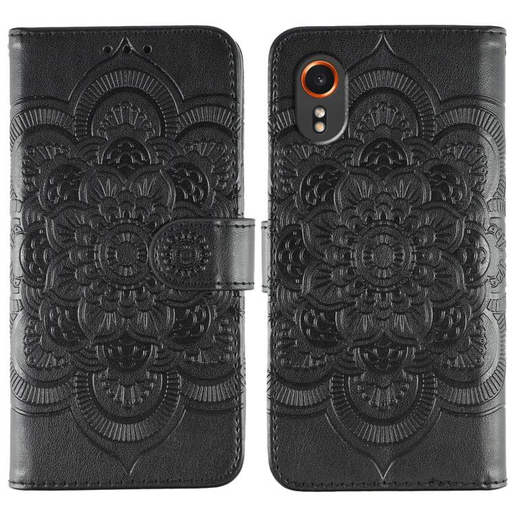 Sun Mandala Embossing Pattern Phone Leather Case, For Samsung Galaxy A06 4G / 5G / A07 5G, For Samsung Galaxy A56, For Samsung Galaxy A16 / A26, For Samsung Galaxy A36, For Samsung Galaxy A25, For Samsung Galaxy Xcover 7