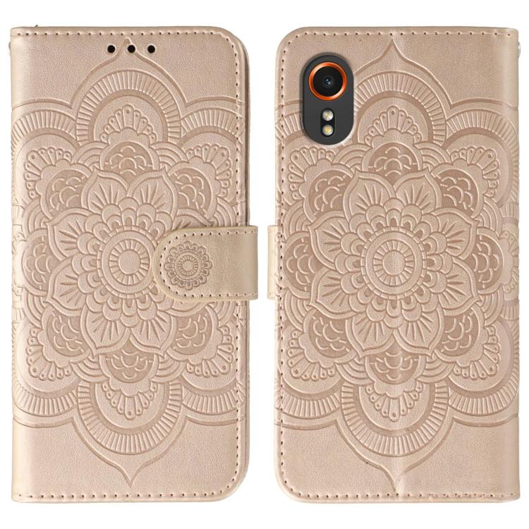 Sun Mandala Embossing Pattern Phone Leather Case, For Samsung Galaxy A06 4G / 5G / A07 5G, For Samsung Galaxy A56, For Samsung Galaxy A16 / A26, For Samsung Galaxy A36, For Samsung Galaxy A25, For Samsung Galaxy Xcover 7