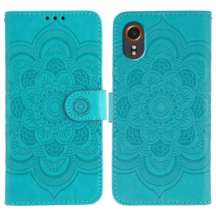 Sun Mandala Embossing Pattern Phone Leather Case, For Samsung Galaxy A06 4G / 5G / A07 5G, For Samsung Galaxy A56, For Samsung Galaxy A16 / A26, For Samsung Galaxy A36, For Samsung Galaxy A25, For Samsung Galaxy Xcover 7