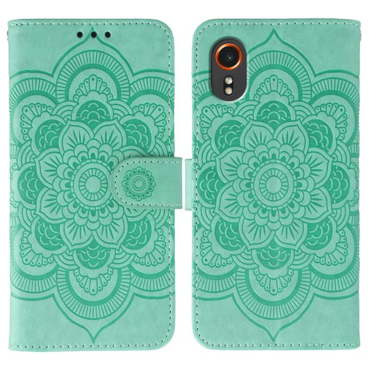 Sun Mandala Embossing Pattern Phone Leather Case, For Samsung Galaxy A06 4G / 5G / A07 5G, For Samsung Galaxy A56, For Samsung Galaxy A16 / A26, For Samsung Galaxy A36, For Samsung Galaxy A25, For Samsung Galaxy Xcover 7