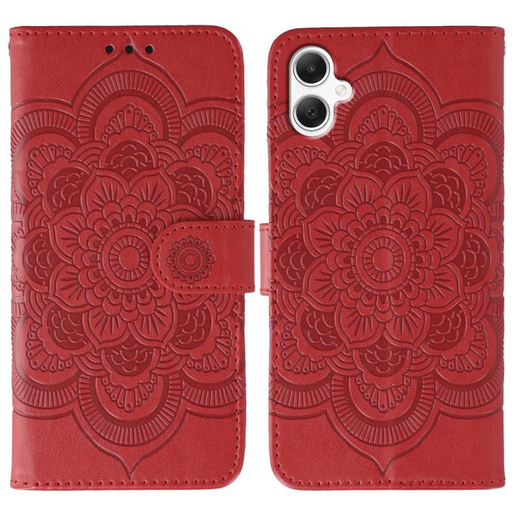 Sun Mandala Embossing Pattern Phone Leather Case, For Samsung Galaxy A55 5G, For Samsung Galaxy A35 5G, For Samsung Galaxy A05