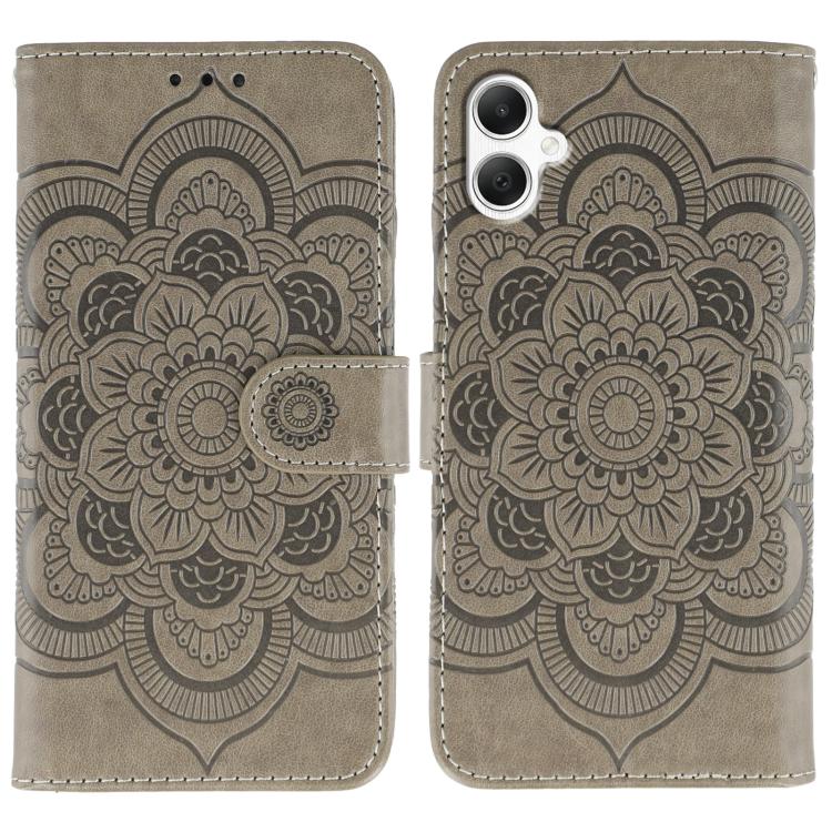 Sun Mandala Embossing Pattern Phone Leather Case, For Samsung Galaxy A55 5G, For Samsung Galaxy A35 5G, For Samsung Galaxy A05