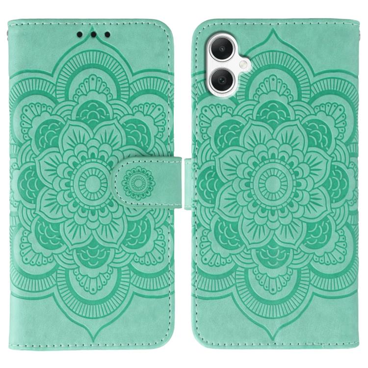 Sun Mandala Embossing Pattern Phone Leather Case, For Samsung Galaxy A55 5G, For Samsung Galaxy A35 5G, For Samsung Galaxy A05