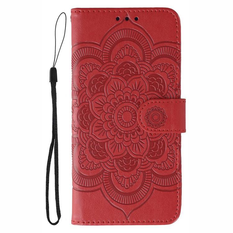 Sun Mandala Embossing Pattern Phone Leather Case, For Samsung Galaxy A06 4G / 5G / A07 5G, For Samsung Galaxy A56, For Samsung Galaxy A16 / A26, For Samsung Galaxy A36, For Samsung Galaxy A25, For Samsung Galaxy Xcover 7