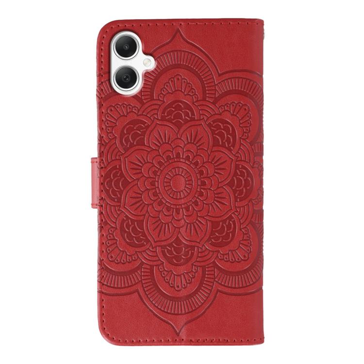 Sun Mandala Embossing Pattern Phone Leather Case, For Samsung Galaxy A06 4G / 5G / A07 5G, For Samsung Galaxy A56, For Samsung Galaxy A16 / A26, For Samsung Galaxy A36, For Samsung Galaxy A25, For Samsung Galaxy Xcover 7