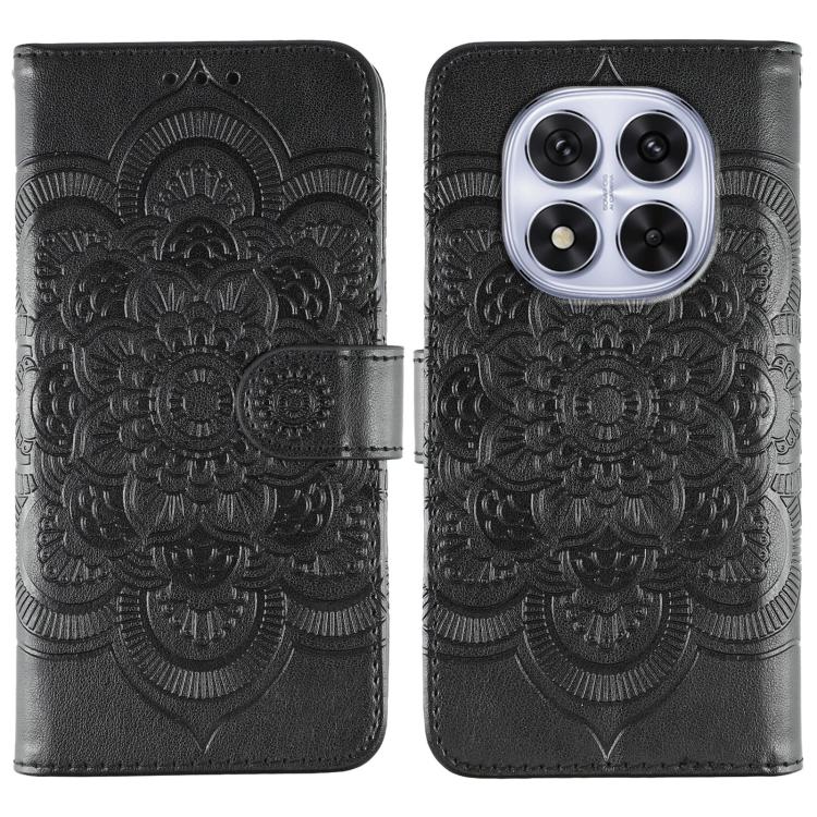 Sun Mandala Embossing Pattern Phone Leather Case, For Redmi A5 4G 171.7mm / Poco C71 4G, For Redmi Note 14 4G 164.84mm, For Redmi Note 14 Pro 4G / 5G / Note 14 Pro+, For Redmi Note14 4G 163.25mm, For Redmi Note 14 5G, For Xiaomi Redmi A3