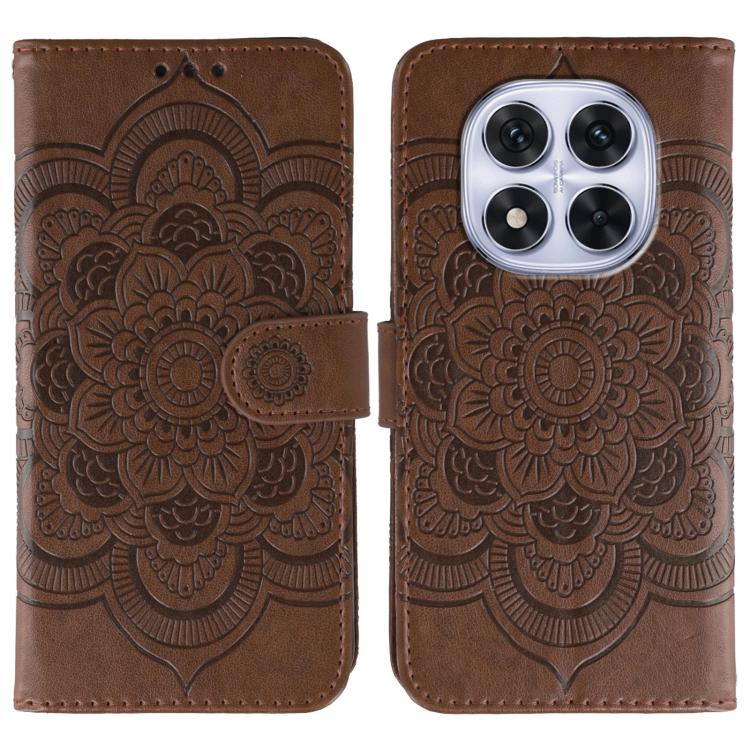 Sun Mandala Embossing Pattern Phone Leather Case, For Redmi A5 4G 171.7mm / Poco C71 4G, For Redmi Note 14 4G 164.84mm, For Redmi Note 14 Pro 4G / 5G / Note 14 Pro+, For Redmi Note14 4G 163.25mm, For Redmi Note 14 5G, For Xiaomi Redmi A3