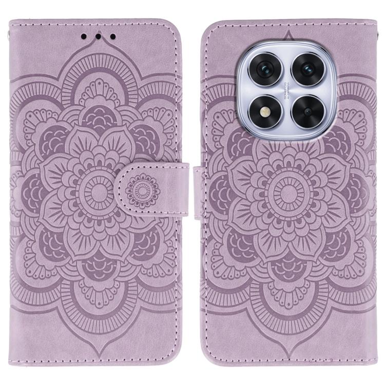 Sun Mandala Embossing Pattern Phone Leather Case, For Redmi A5 4G 171.7mm / Poco C71 4G, For Redmi Note 14 4G 164.84mm, For Redmi Note 14 Pro 4G / 5G / Note 14 Pro+, For Redmi Note14 4G 163.25mm, For Redmi Note 14 5G, For Xiaomi Redmi A3