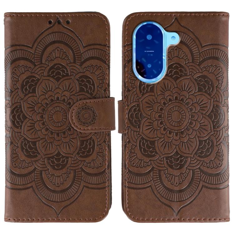 Sun Mandala Embossing Pattern Phone Leather Case, For Redmi 15C 5G / 4G EU 173mm, For Redmi 15 5G Global / 15 4G SEA, For Redmi 15 5G / 4G EU 171mm, For Redmi 15C 5G / 4G Global 171mm, For Redmi Turbo 4 Pro 5G / Poco F7, For Redmi A5 4G 173.3mm