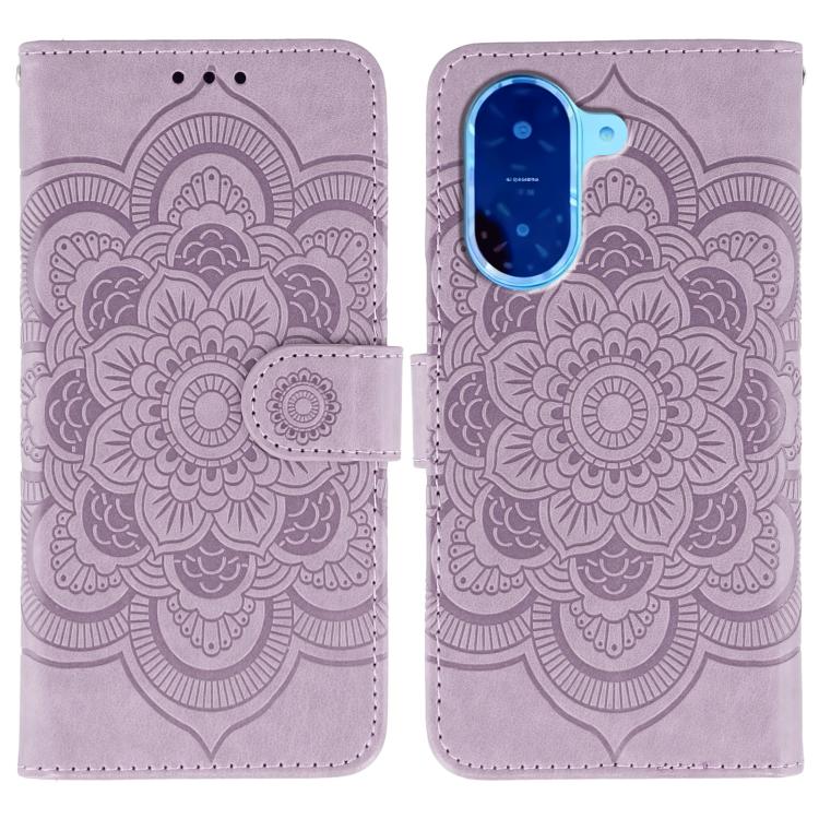 Sun Mandala Embossing Pattern Phone Leather Case, For Redmi A5 4G 171.7mm / Poco C71 4G, For Redmi Note 14 4G 164.84mm, For Redmi Note 14 Pro 4G / 5G / Note 14 Pro+, For Redmi Note14 4G 163.25mm, For Redmi Note 14 5G, For Xiaomi Redmi A3