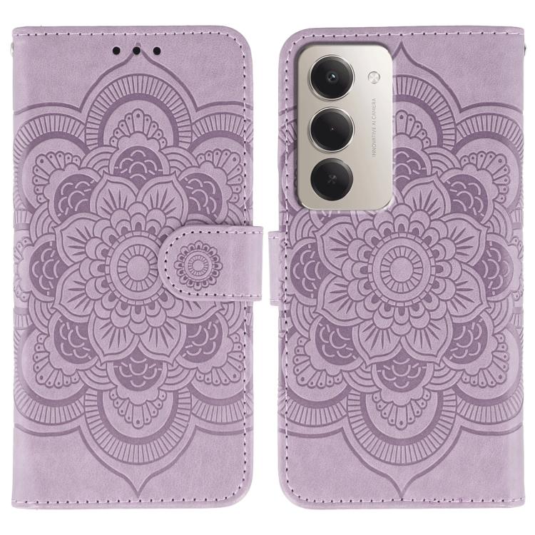 Sun Mandala Embossing Pattern Phone Leather Case, For Redmi 15C 5G / 4G EU 173mm, For Redmi 15 5G Global / 15 4G SEA, For Redmi 15 5G / 4G EU 171mm, For Redmi 15C 5G / 4G Global 171mm, For Redmi Turbo 4 Pro 5G / Poco F7, For Redmi A5 4G 173.3mm