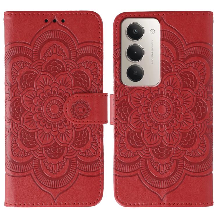 Sun Mandala Embossing Pattern Phone Leather Case, For Redmi 15C 5G / 4G EU 173mm, For Redmi 15 5G Global / 15 4G SEA, For Redmi 15 5G / 4G EU 171mm, For Redmi 15C 5G / 4G Global 171mm, For Redmi Turbo 4 Pro 5G / Poco F7, For Redmi A5 4G 173.3mm
