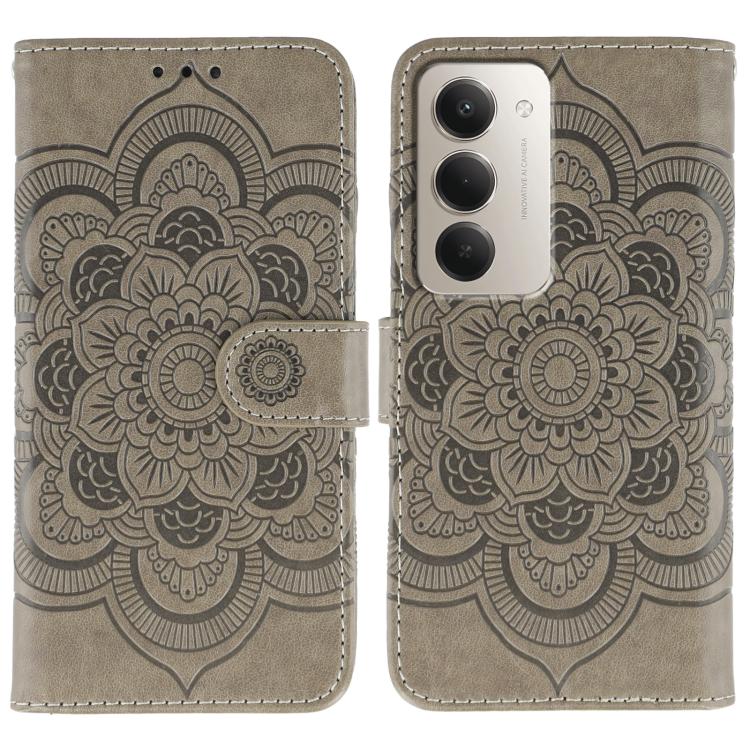Sun Mandala Embossing Pattern Phone Leather Case, For Redmi 15C 5G / 4G EU 173mm, For Redmi 15 5G Global / 15 4G SEA, For Redmi 15 5G / 4G EU 171mm, For Redmi 15C 5G / 4G Global 171mm, For Redmi Turbo 4 Pro 5G / Poco F7, For Redmi A5 4G 173.3mm