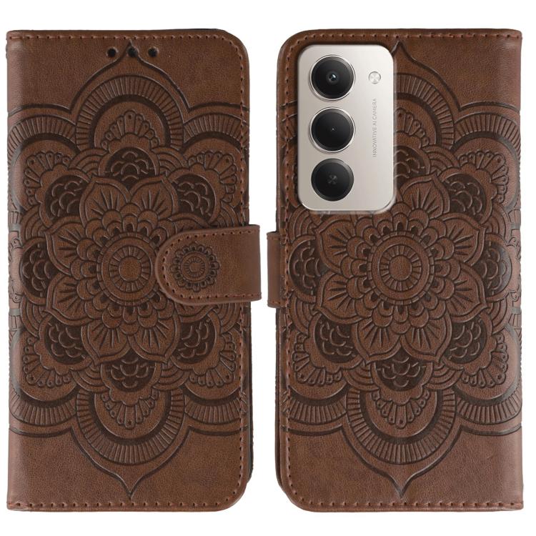 Sun Mandala Embossing Pattern Phone Leather Case, For Redmi 15C 5G / 4G EU 173mm, For Redmi 15 5G Global / 15 4G SEA, For Redmi 15 5G / 4G EU 171mm, For Redmi 15C 5G / 4G Global 171mm, For Redmi Turbo 4 Pro 5G / Poco F7, For Redmi A5 4G 173.3mm