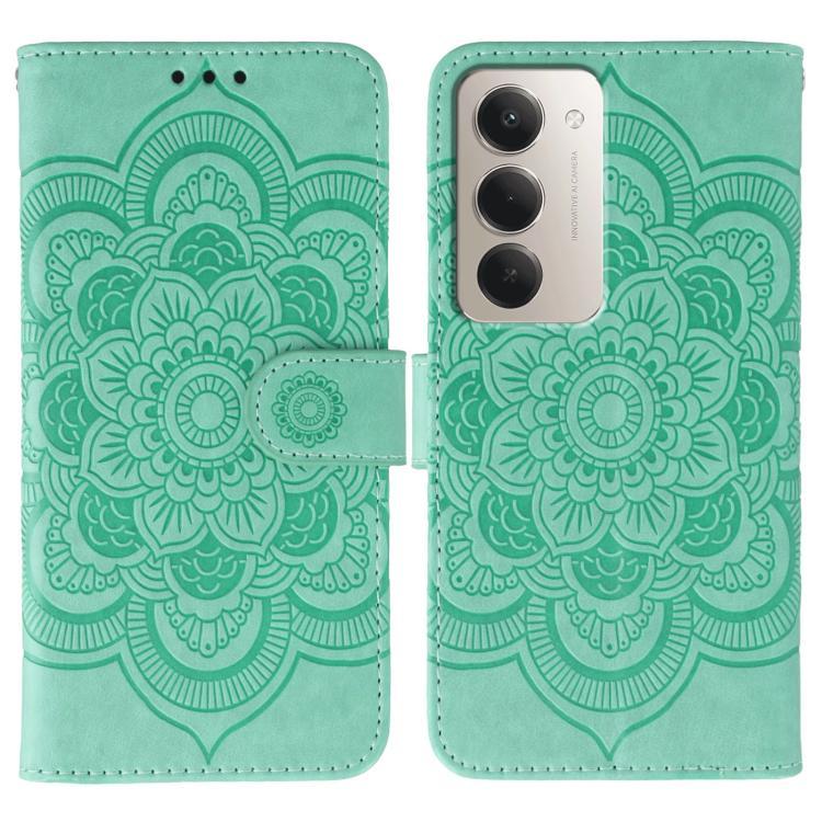 Sun Mandala Embossing Pattern Phone Leather Case, For Redmi 15C 5G / 4G EU 173mm, For Redmi 15 5G Global / 15 4G SEA, For Redmi 15 5G / 4G EU 171mm, For Redmi 15C 5G / 4G Global 171mm, For Redmi Turbo 4 Pro 5G / Poco F7, For Redmi A5 4G 173.3mm