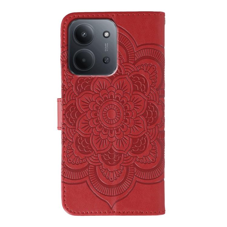 Sun Mandala Embossing Pattern Phone Leather Case, For Redmi 15C 5G / 4G EU 173mm, For Redmi 15 5G Global / 15 4G SEA, For Redmi 15 5G / 4G EU 171mm, For Redmi 15C 5G / 4G Global 171mm, For Redmi Turbo 4 Pro 5G / Poco F7, For Redmi A5 4G 173.3mm