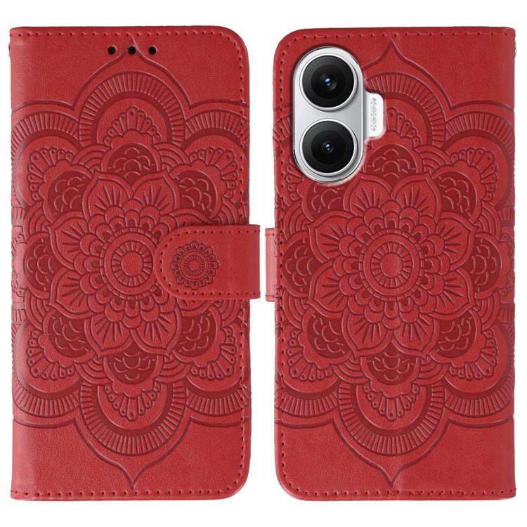 Sun Mandala Embossing Pattern Phone Leather Case, For Redmi 15C 5G / 4G EU 173mm, For Redmi 15 5G Global / 15 4G SEA, For Redmi 15 5G / 4G EU 171mm, For Redmi 15C 5G / 4G Global 171mm, For Redmi Turbo 4 Pro 5G / Poco F7, For Redmi A5 4G 173.3mm