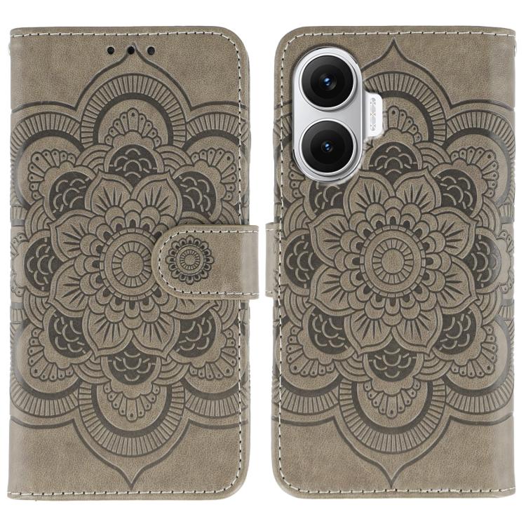 Sun Mandala Embossing Pattern Phone Leather Case, For Redmi 15C 5G / 4G EU 173mm, For Redmi 15 5G Global / 15 4G SEA, For Redmi 15 5G / 4G EU 171mm, For Redmi 15C 5G / 4G Global 171mm, For Redmi Turbo 4 Pro 5G / Poco F7, For Redmi A5 4G 173.3mm