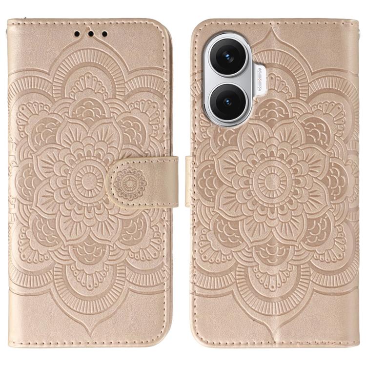 Sun Mandala Embossing Pattern Phone Leather Case, For Redmi 15C 5G / 4G EU 173mm, For Redmi 15 5G Global / 15 4G SEA, For Redmi 15 5G / 4G EU 171mm, For Redmi 15C 5G / 4G Global 171mm, For Redmi Turbo 4 Pro 5G / Poco F7, For Redmi A5 4G 173.3mm
