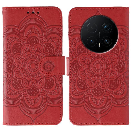 Sun Mandala Embossing Pattern Phone Leather Case, For Honor Magic8 Pro, For Honor Magic8, For Honor X7d 5G, For Honor X5c Plus, For Honor X6c 4G, For Honor 400 Pro Global 160.8mm