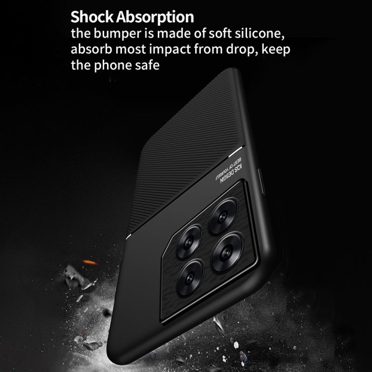 Classic Tilt Strip Grain Magnetic PC Hybrid TPU Phone Case, For Infinix GT 20 Pro, For Infinix Hot 30i