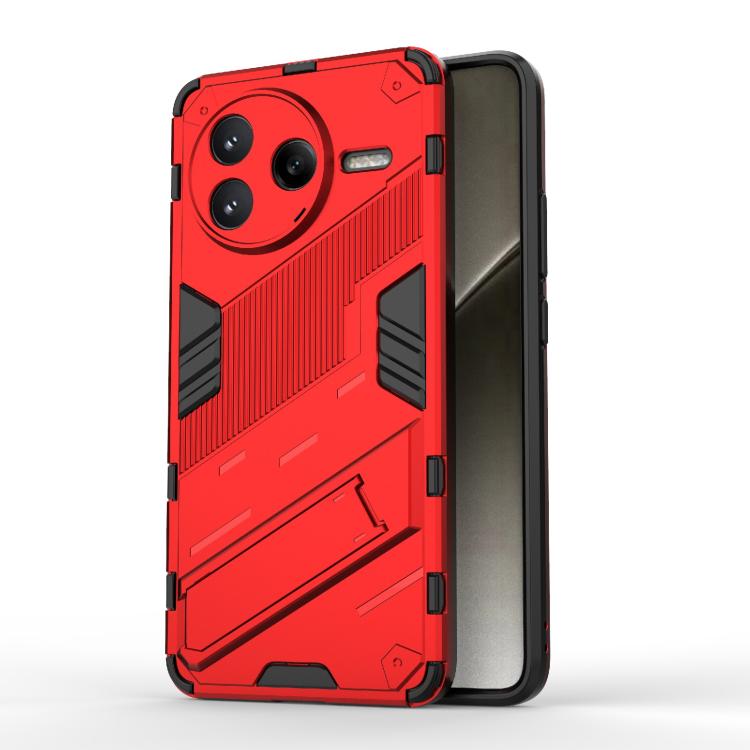 Punk Armor 2 in 1 PC + TPU Phone Case with Holder, For Redmi K80 Pro / Poco F7 Ultra, For Redmi K80 / Poco F7 Pro, For Redmi Turbo 4 Pro, For Redmi Note Turbo 4, For Redmi Note 14 Pro 4G, For Redmi Note 14 4G 163.25mm