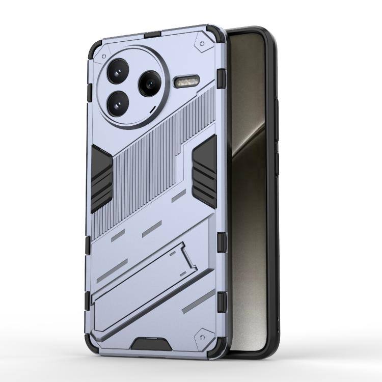 Punk Armor 2 in 1 PC + TPU Phone Case with Holder, For Redmi K80 Pro / Poco F7 Ultra, For Redmi K80 / Poco F7 Pro, For Redmi Turbo 4 Pro, For Redmi Note Turbo 4, For Redmi Note 14 Pro 4G, For Redmi Note 14 4G 163.25mm