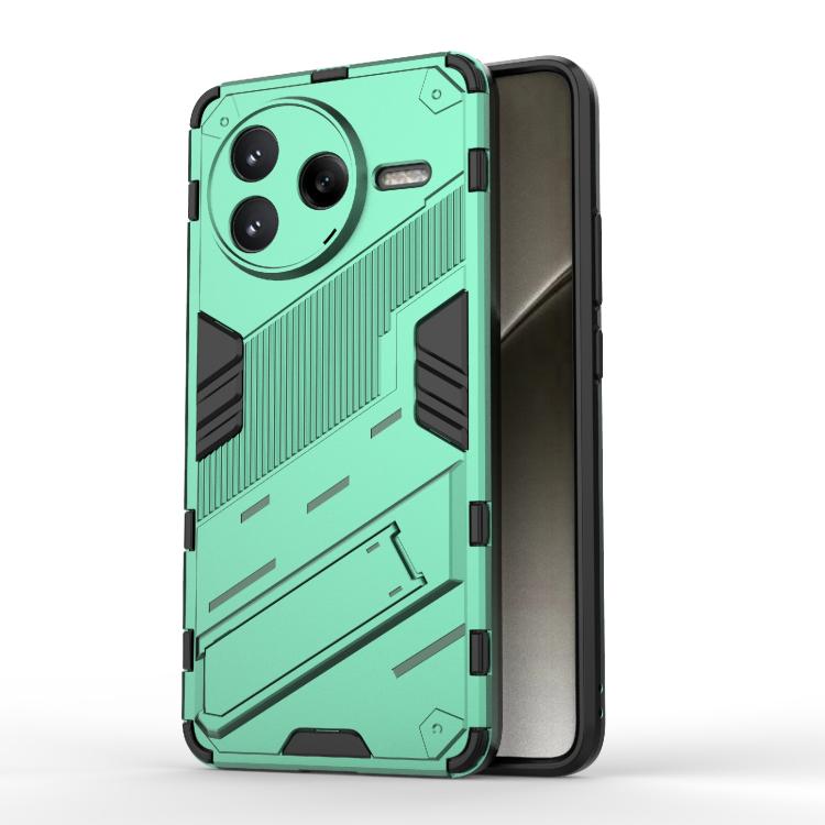 Punk Armor 2 in 1 PC + TPU Phone Case with Holder, For Redmi K80 Pro / Poco F7 Ultra, For Redmi K80 / Poco F7 Pro, For Redmi Turbo 4 Pro, For Redmi Note Turbo 4, For Redmi Note 14 Pro 4G, For Redmi Note 14 4G 163.25mm