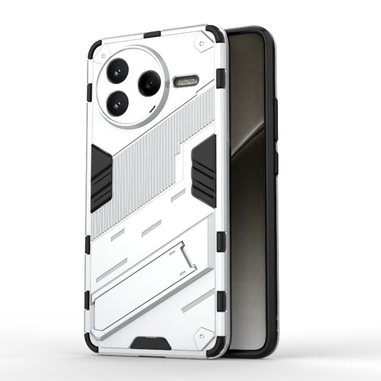 Punk Armor 2 in 1 PC + TPU Phone Case with Holder, For Redmi K80 Pro / Poco F7 Ultra, For Redmi K80 / Poco F7 Pro, For Redmi Turbo 4 Pro, For Redmi Note Turbo 4, For Redmi Note 14 Pro 4G, For Redmi Note 14 4G 163.25mm
