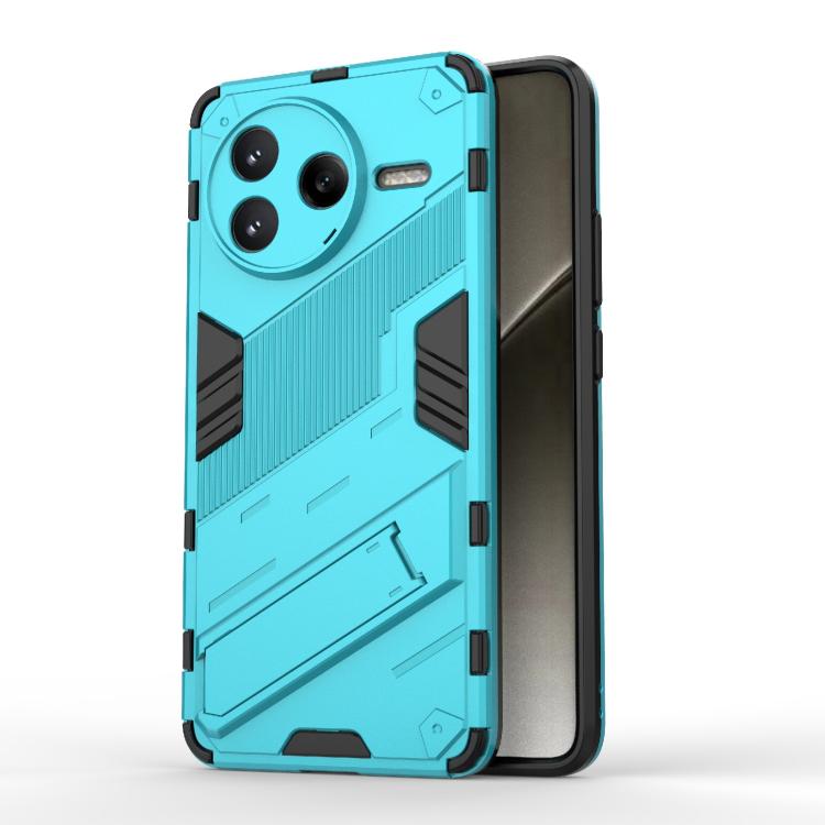 Punk Armor 2 in 1 PC + TPU Phone Case with Holder, For Redmi K80 Pro / Poco F7 Ultra, For Redmi K80 / Poco F7 Pro, For Redmi Turbo 4 Pro, For Redmi Note Turbo 4, For Redmi Note 14 Pro 4G, For Redmi Note 14 4G 163.25mm