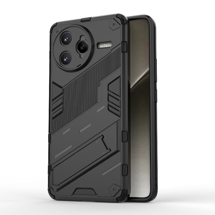 Punk Armor 2 in 1 PC + TPU Phone Case with Holder, For Redmi K80 Pro / Poco F7 Ultra, For Redmi K80 / Poco F7 Pro, For Redmi Turbo 4 Pro, For Redmi Note Turbo 4, For Redmi Note 14 Pro 4G, For Redmi Note 14 4G 163.25mm
