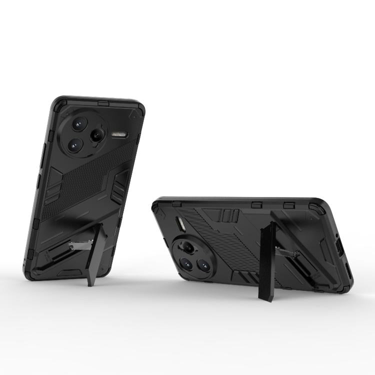 Punk Armor 2 in 1 PC + TPU Phone Case with Holder, For Redmi K80 Pro / Poco F7 Ultra, For Redmi K80 / Poco F7 Pro, For Redmi Turbo 4 Pro, For Redmi Note Turbo 4, For Redmi Note 14 Pro 4G, For Redmi Note 14 4G 163.25mm