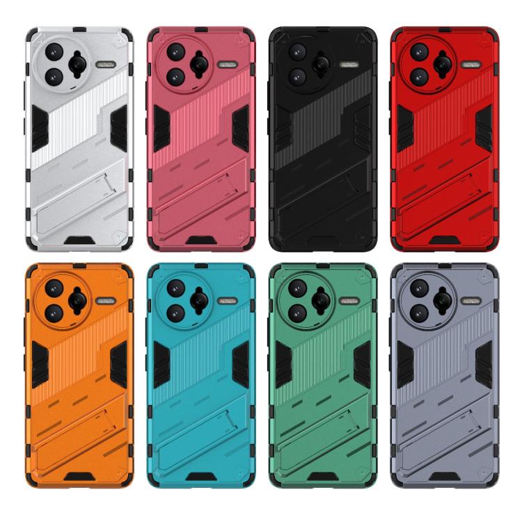 Punk Armor 2 in 1 PC + TPU Phone Case with Holder, For Redmi K80 Pro / Poco F7 Ultra, For Redmi K80 / Poco F7 Pro, For Redmi Turbo 4 Pro, For Redmi Note Turbo 4, For Redmi Note 14 Pro 4G, For Redmi Note 14 4G 163.25mm