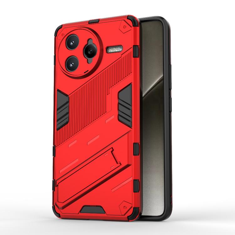 Punk Armor 2 in 1 PC + TPU Phone Case with Holder, For Redmi K80 Pro / Poco F7 Ultra, For Redmi K80 / Poco F7 Pro, For Redmi Turbo 4 Pro, For Redmi Note Turbo 4, For Redmi Note 14 Pro 4G, For Redmi Note 14 4G 163.25mm