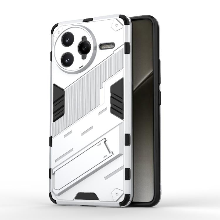Punk Armor 2 in 1 PC + TPU Phone Case with Holder, For Redmi K80 Pro / Poco F7 Ultra, For Redmi K80 / Poco F7 Pro, For Redmi Turbo 4 Pro, For Redmi Note Turbo 4, For Redmi Note 14 Pro 4G, For Redmi Note 14 4G 163.25mm