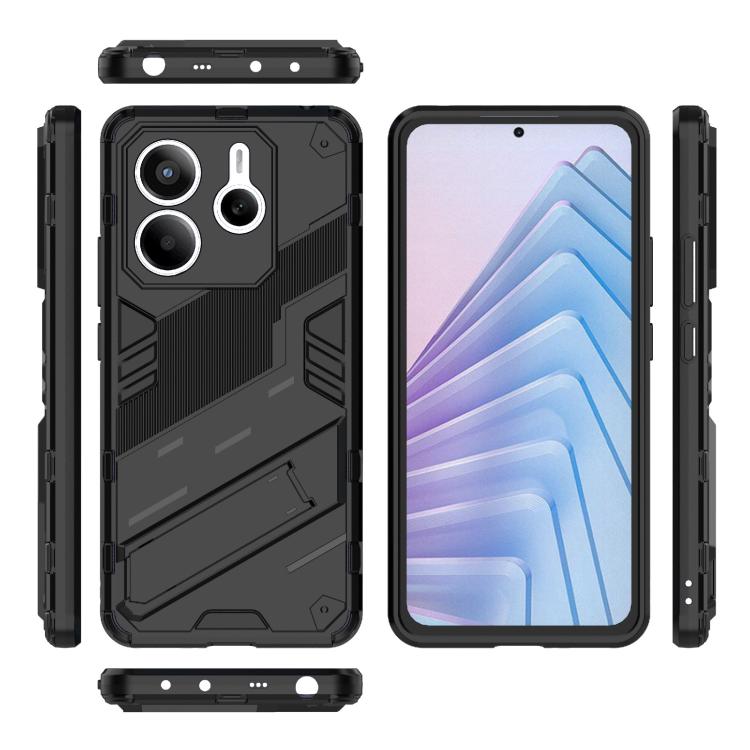 Punk Armor 2 in 1 PC + TPU Phone Case with Holder, For Redmi Note 14 5G, For Redmi 14C 4G Global, For Redmi K70 Ultra Global, For Xiaomi Redmi 13 4G
