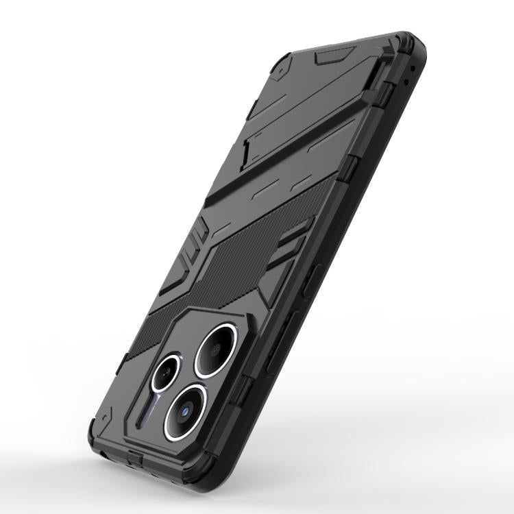 Punk Armor 2 in 1 PC + TPU Phone Case with Holder, For Redmi Note 14 5G, For Redmi 14C 4G Global, For Redmi K70 Ultra Global, For Xiaomi Redmi 13 4G